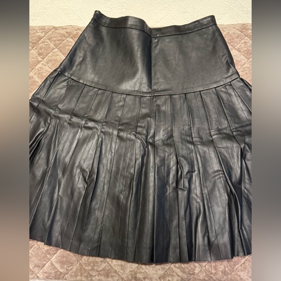Tart Black Leather Midi Skirt - Picture 1 of 3